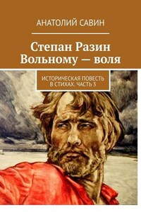 Степан Разин. Вольному – воля. Историческая повесть в стихах. Часть 3