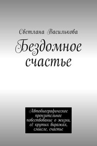 Бездомное счастье. Автобиографическое пронзительное повествование о жизни, её крутых виражах, смысле, счастье